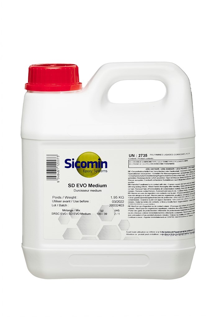 SDSC_EVO_MEDIUM Härter für SRSC EVO, 1,95 kg, mittelschneller Härter