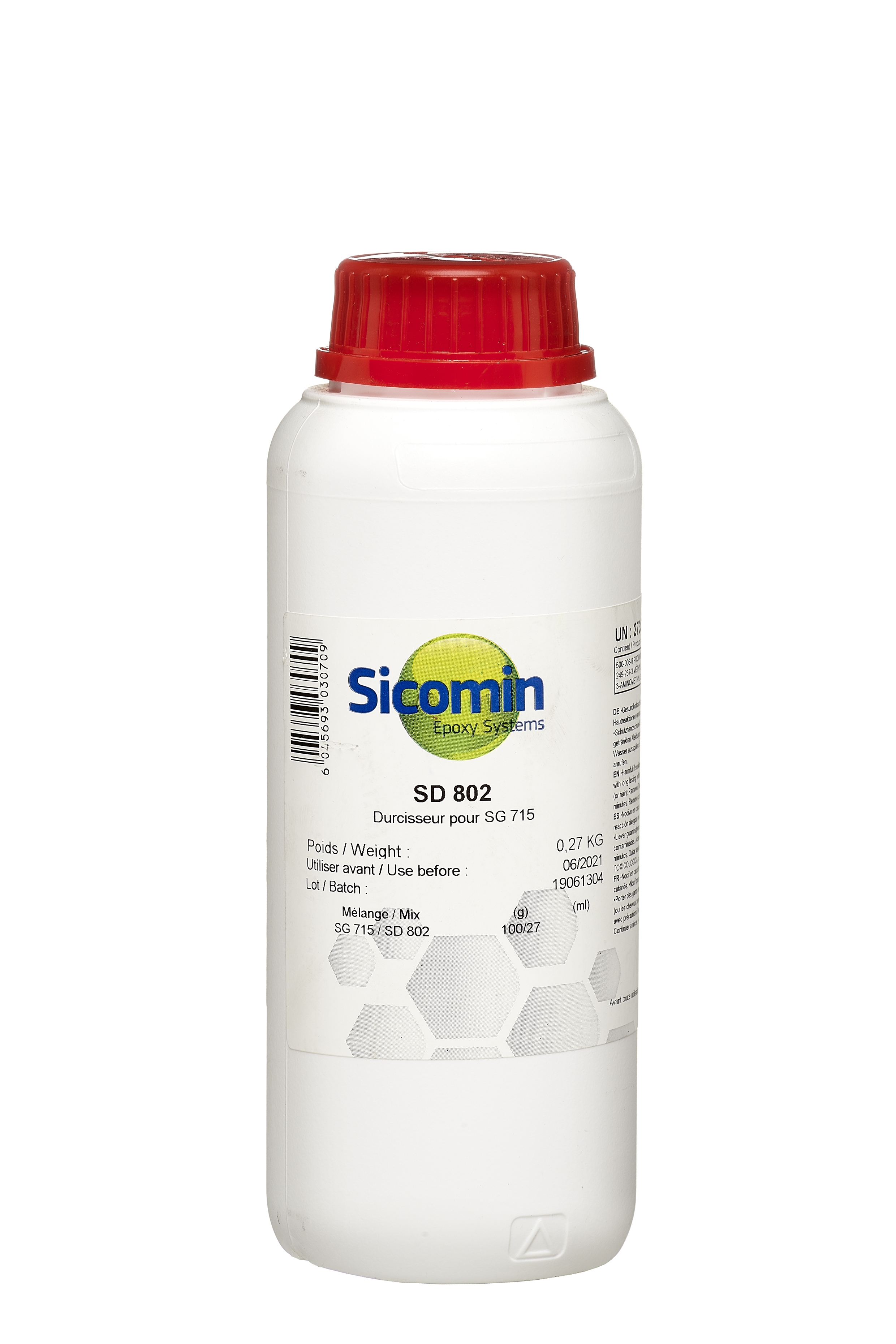 SICOMIN SD 802 Härter für SG 715, 0,27 kg, MV 100 : 27 nach Gewicht