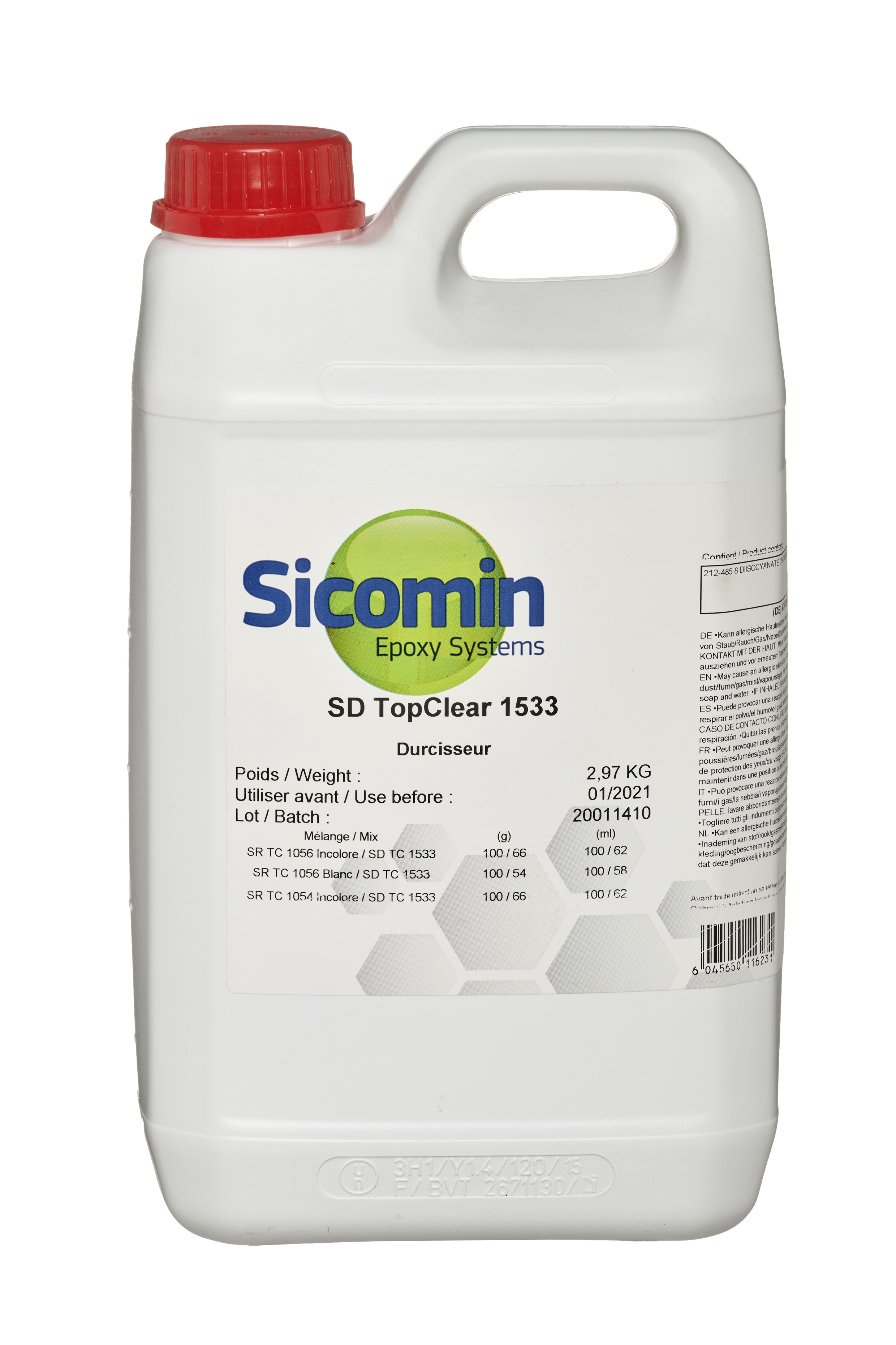 SICOMIN Härter SD Top Clear 1533, 2,97 kg