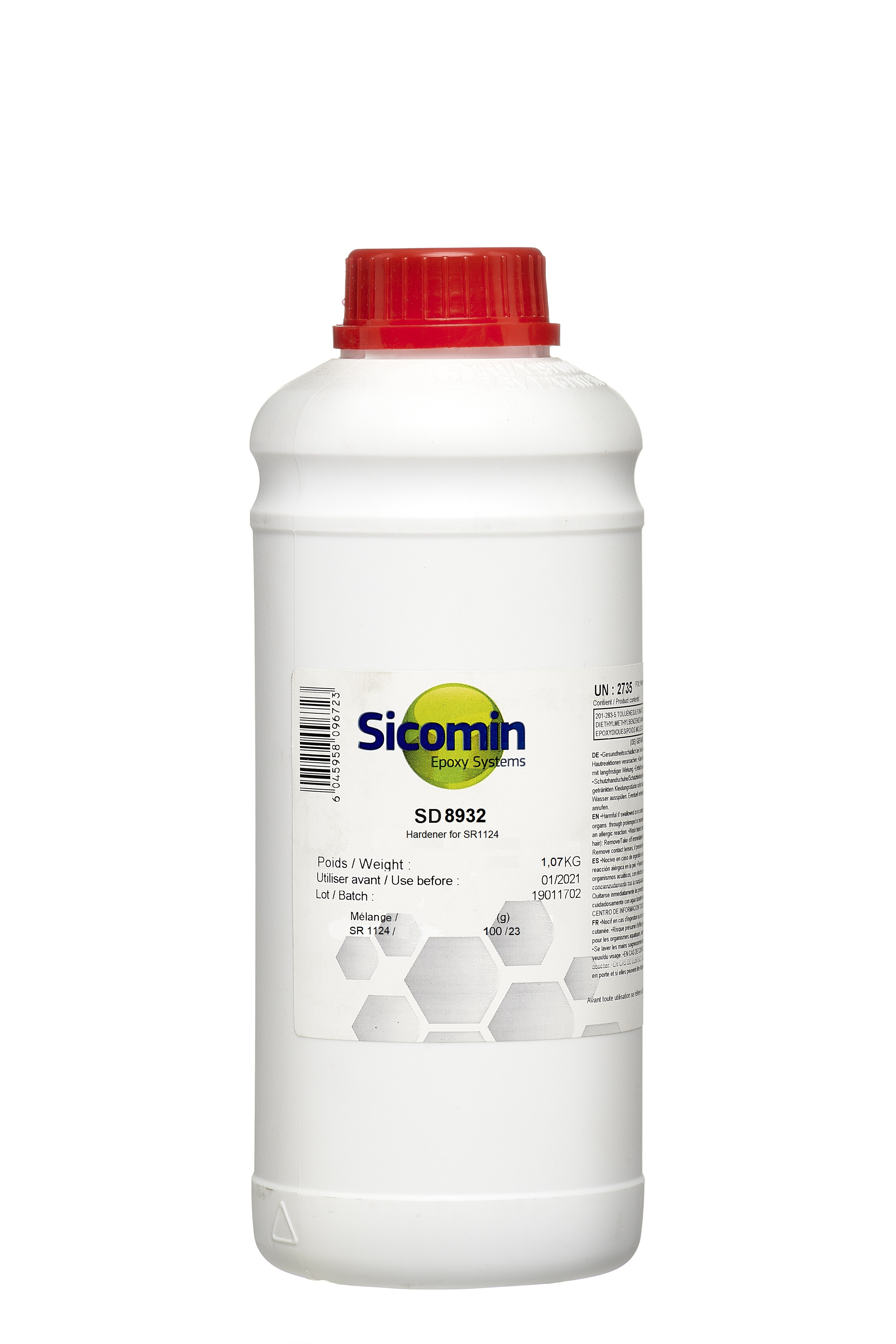SICOMIN SD8932 Härter für SR1124, 1,07 kg, ultra speed (Topfzeit ca. 30 min)