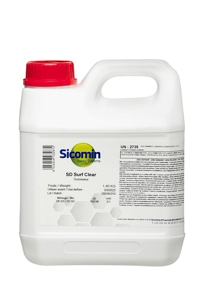 SICOMIN SD SC Härter für SR SC, 1,4 kg, schneller Härter, Topfzeit ca. 20 min