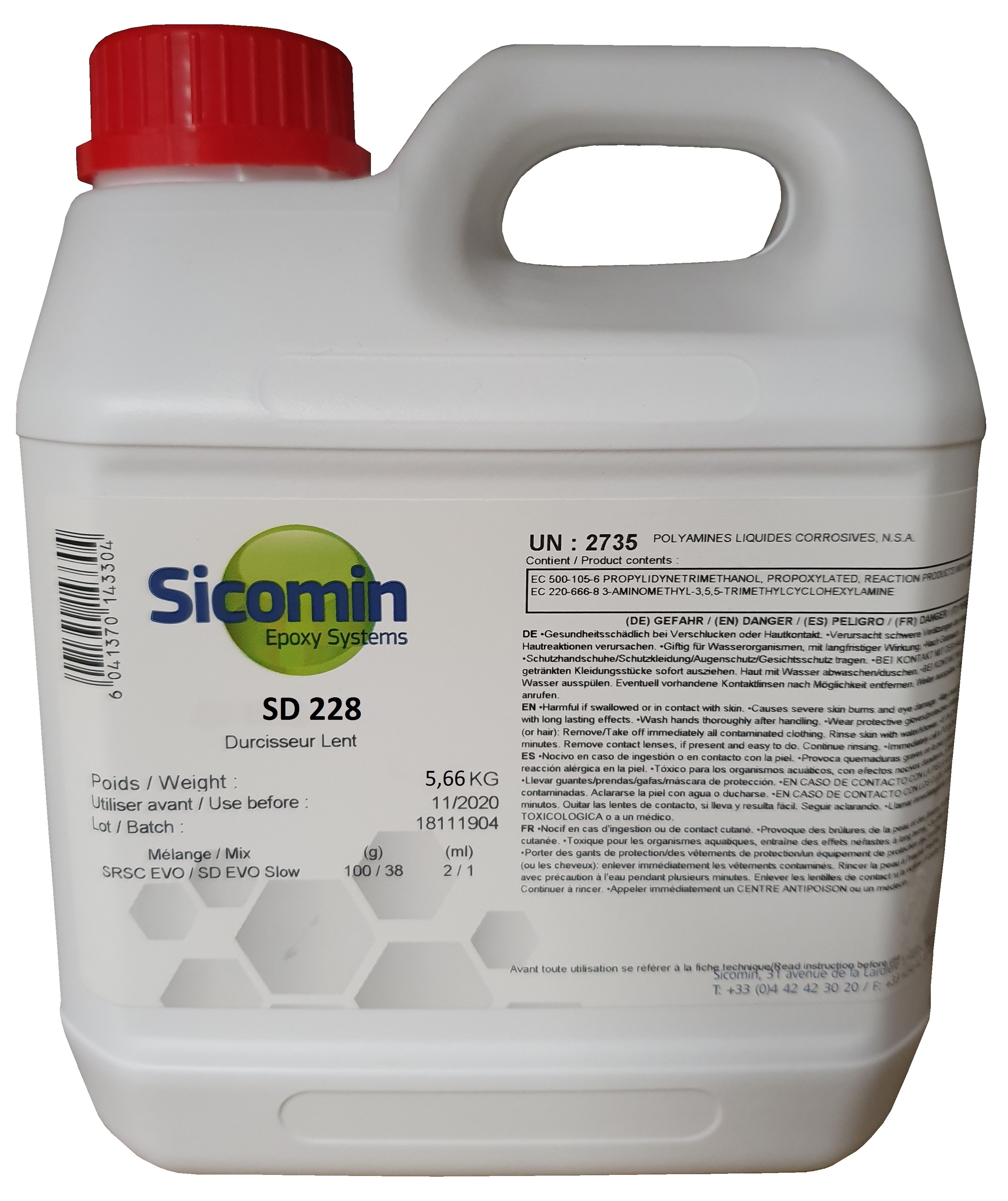 SICOMIN SD 228 Härter für SGi 128, 5,66 kg,