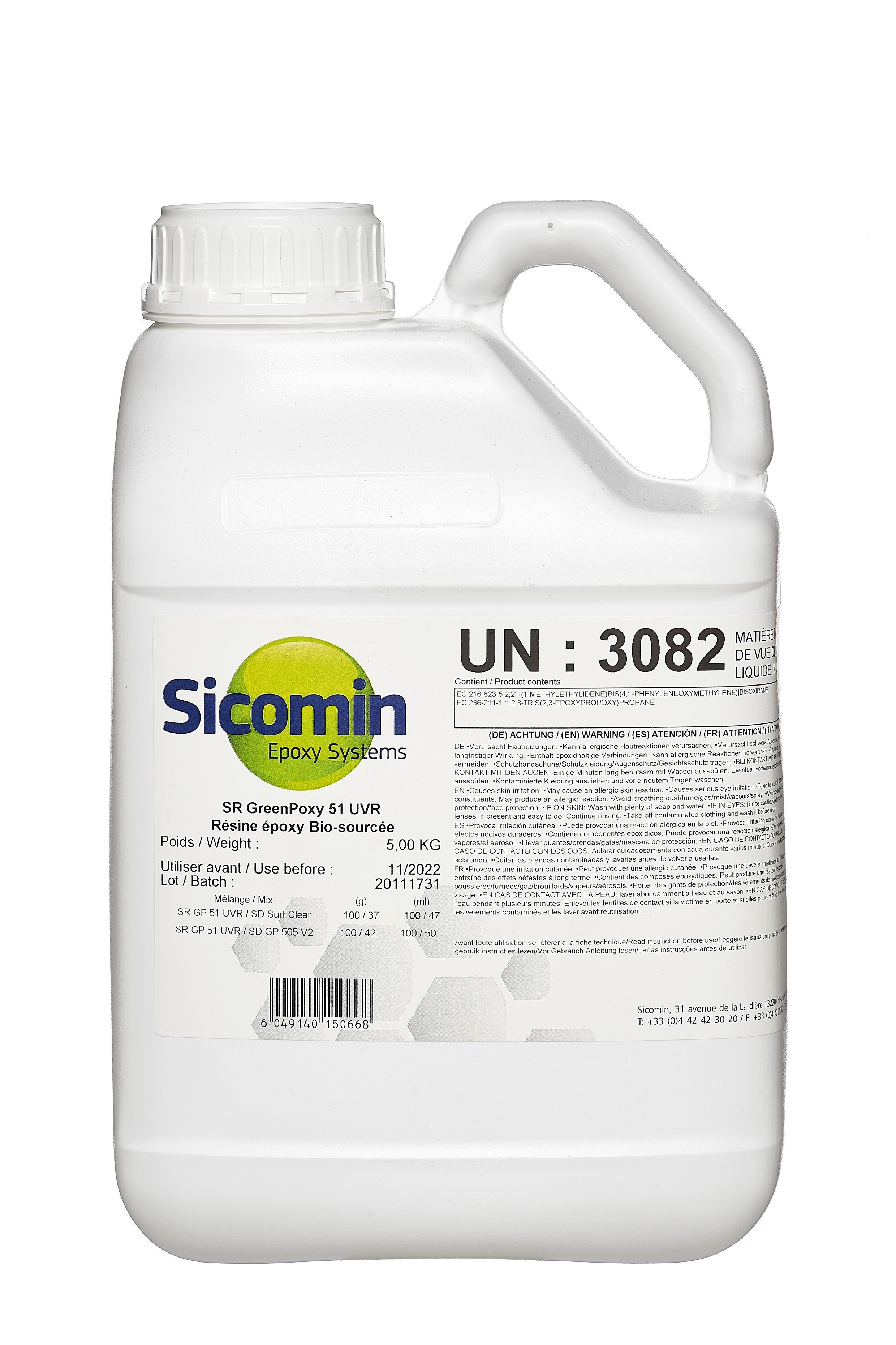 SICOMIN Greenpoxy 51 UVR, 5 kg