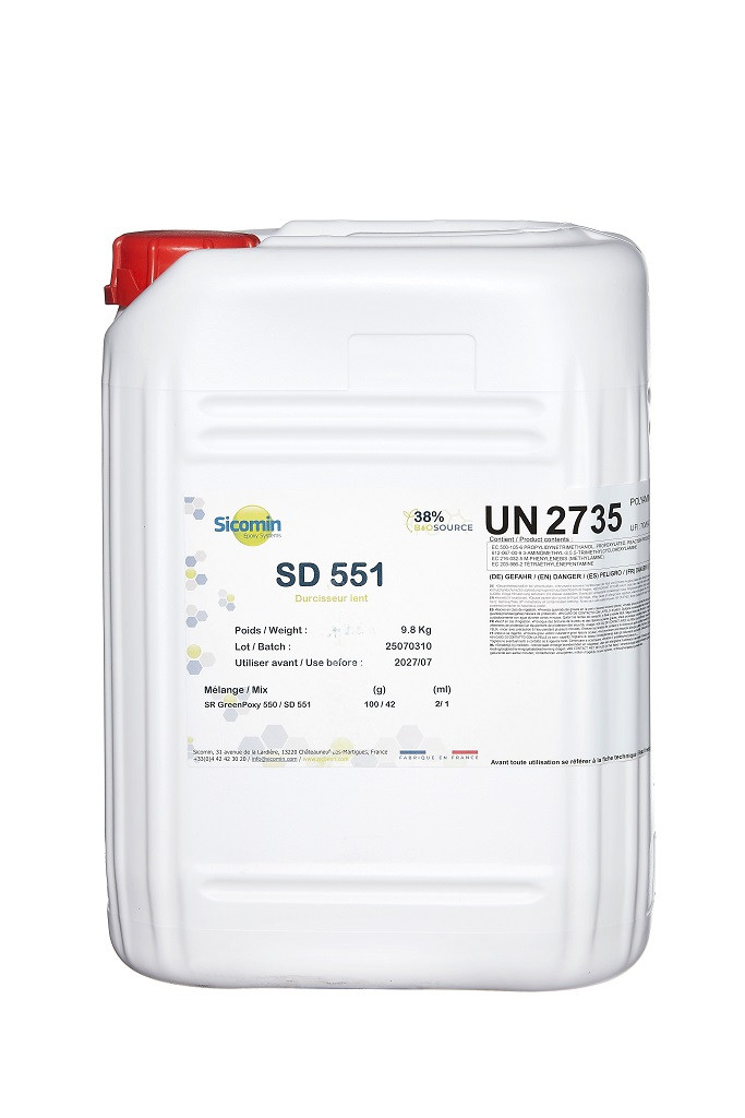 SICOMIN SD551 Härter für SR GreenPoxy550, 9,80 kg, Version "langsam"