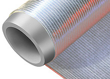 E-Glasgelege-Band, Bi-Axial +/- 45°, 609 g/m², 80 mm breit