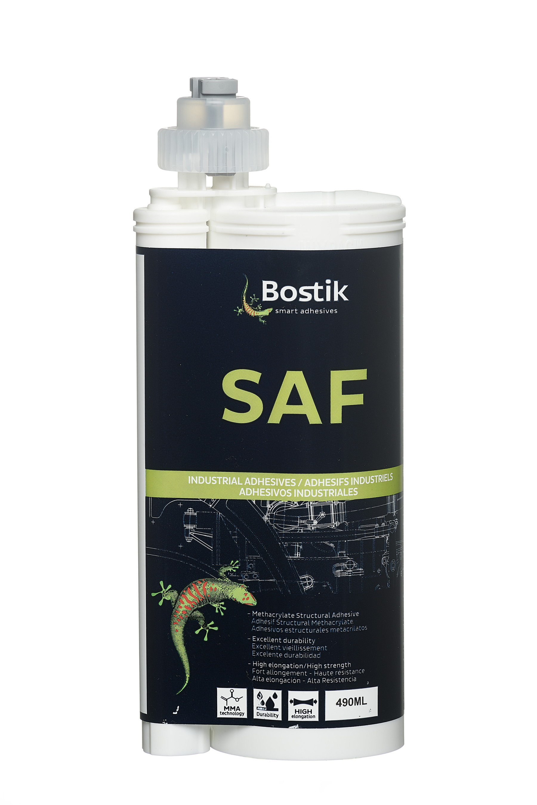AEC SAF80-120, struktureller MMA Klebstoff, 490ml Doppelkartusche