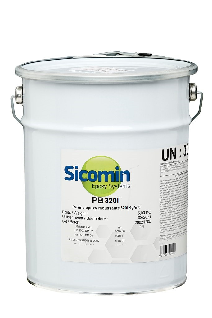 SICOMIN Epoxy Schaum PB320i, Dichte ~320kg/m³