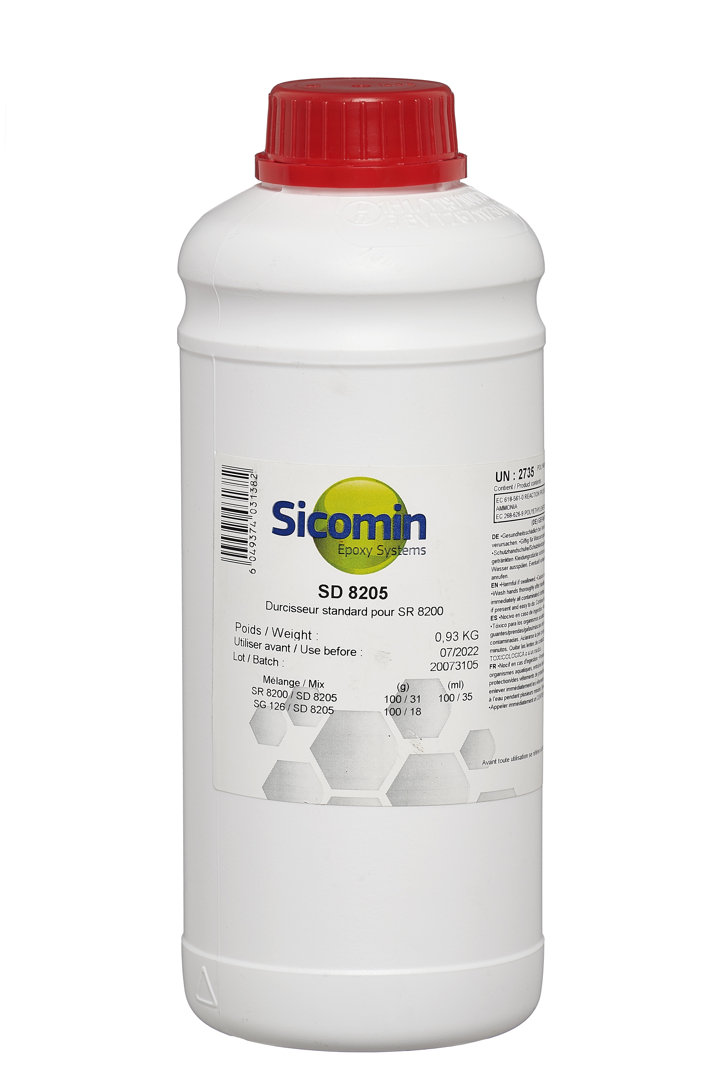 SICOMIN SD8205 Härter für SR8200, 0,93 kg, Standard - Härter