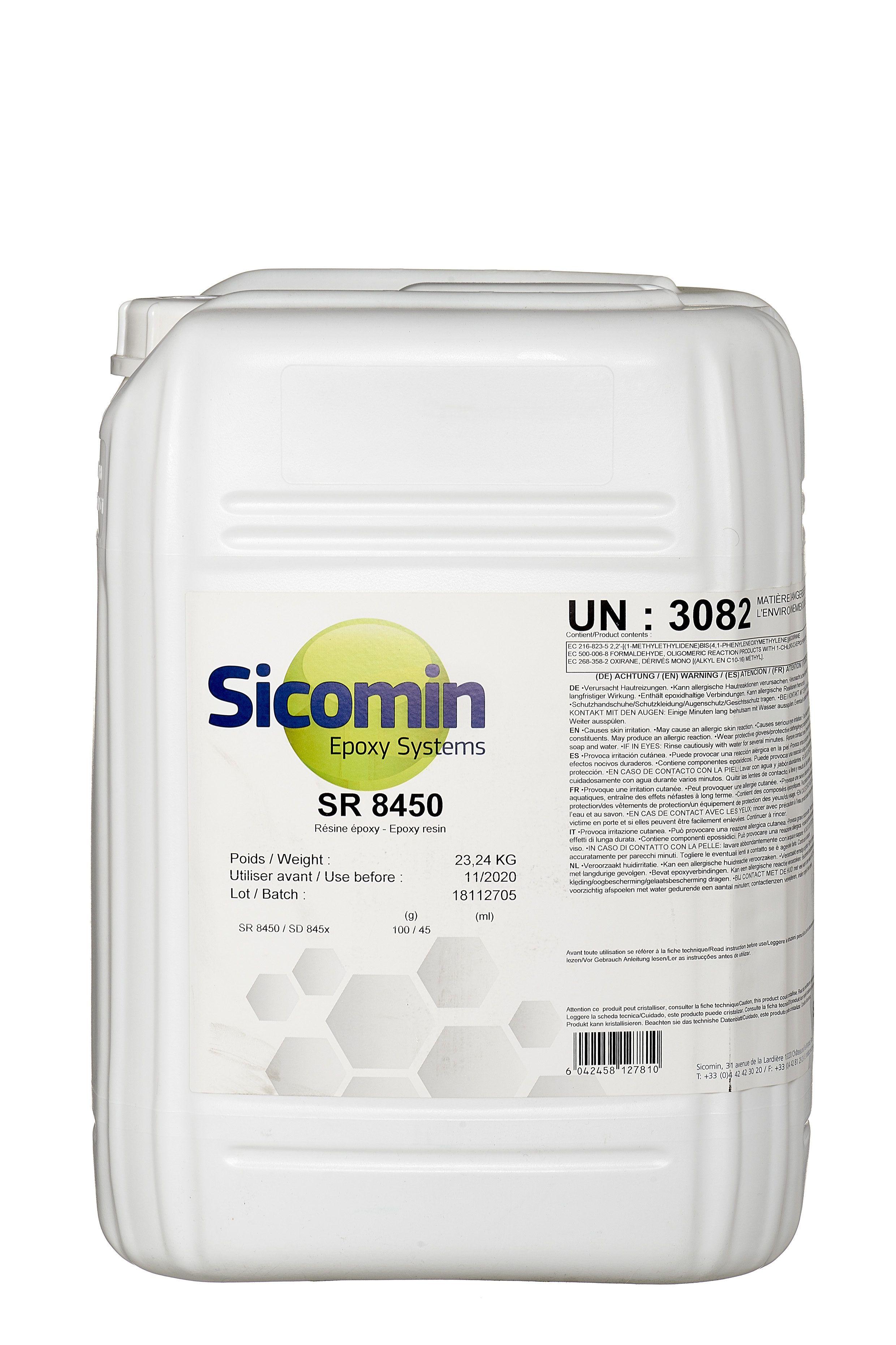 SICOMIN SR8450 Epoxidharz, 23,24 kg