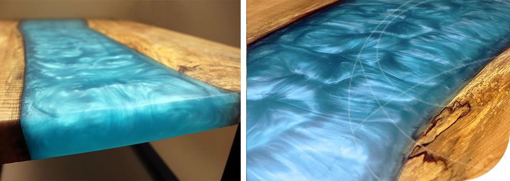 SICOMIN Color-Flakes, 0,02kg, lagunenblau, Glimmerpigmente mit hoher Reinheit