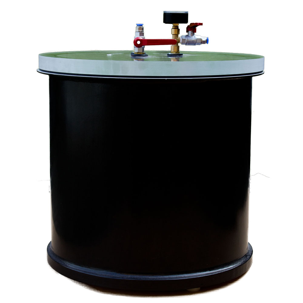 Harzabscheider / Entgasungsbehälter / Exsikkator, ca. 76 Liter Volumen