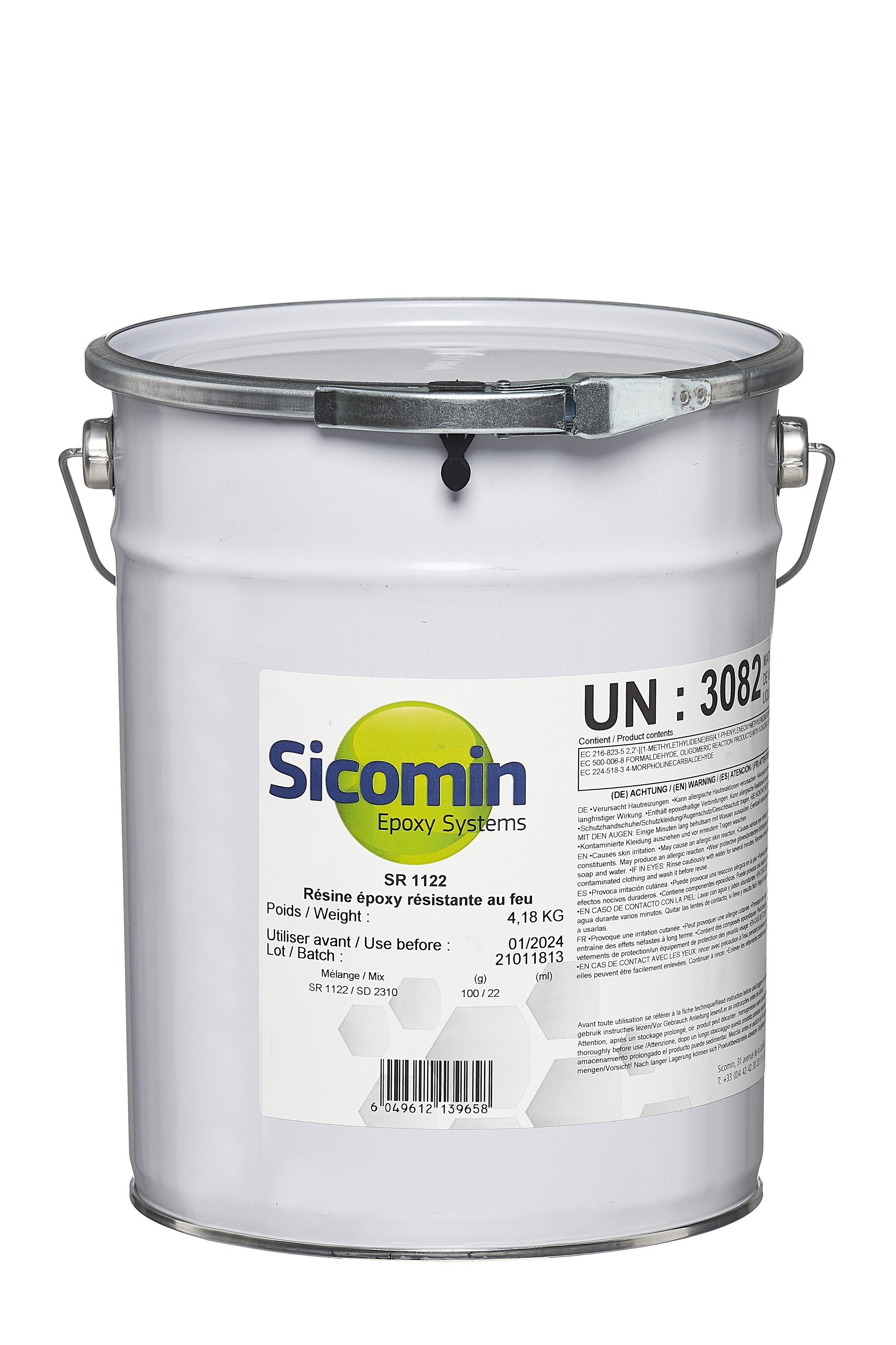 SICOMIN SR1122 Epoxidharz, 21kg, selbstverlöschendes Harzsystem, halogenfrei