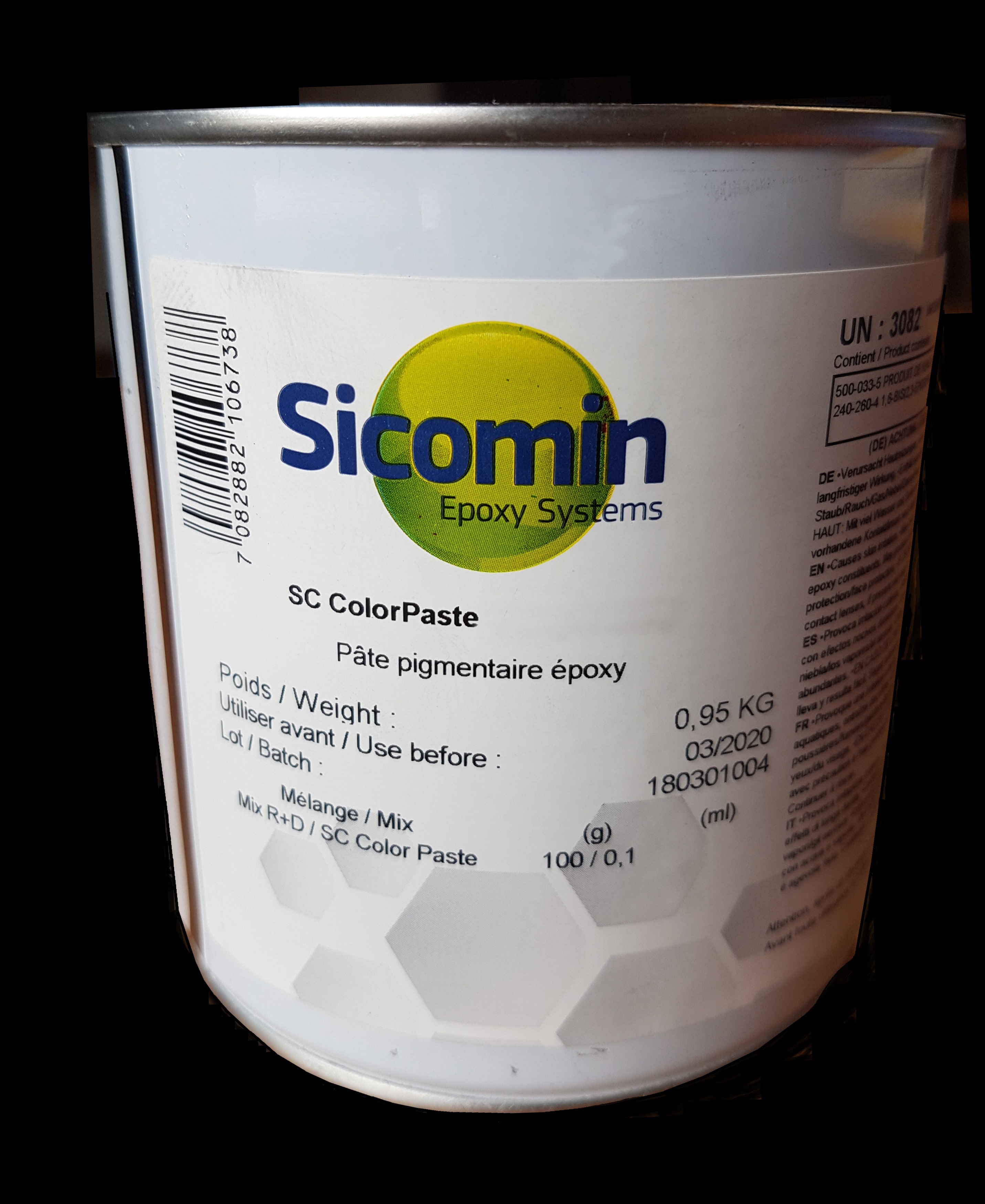 SICOMIN Farbpaste, 0,95kg, RAL3002 kaminrot