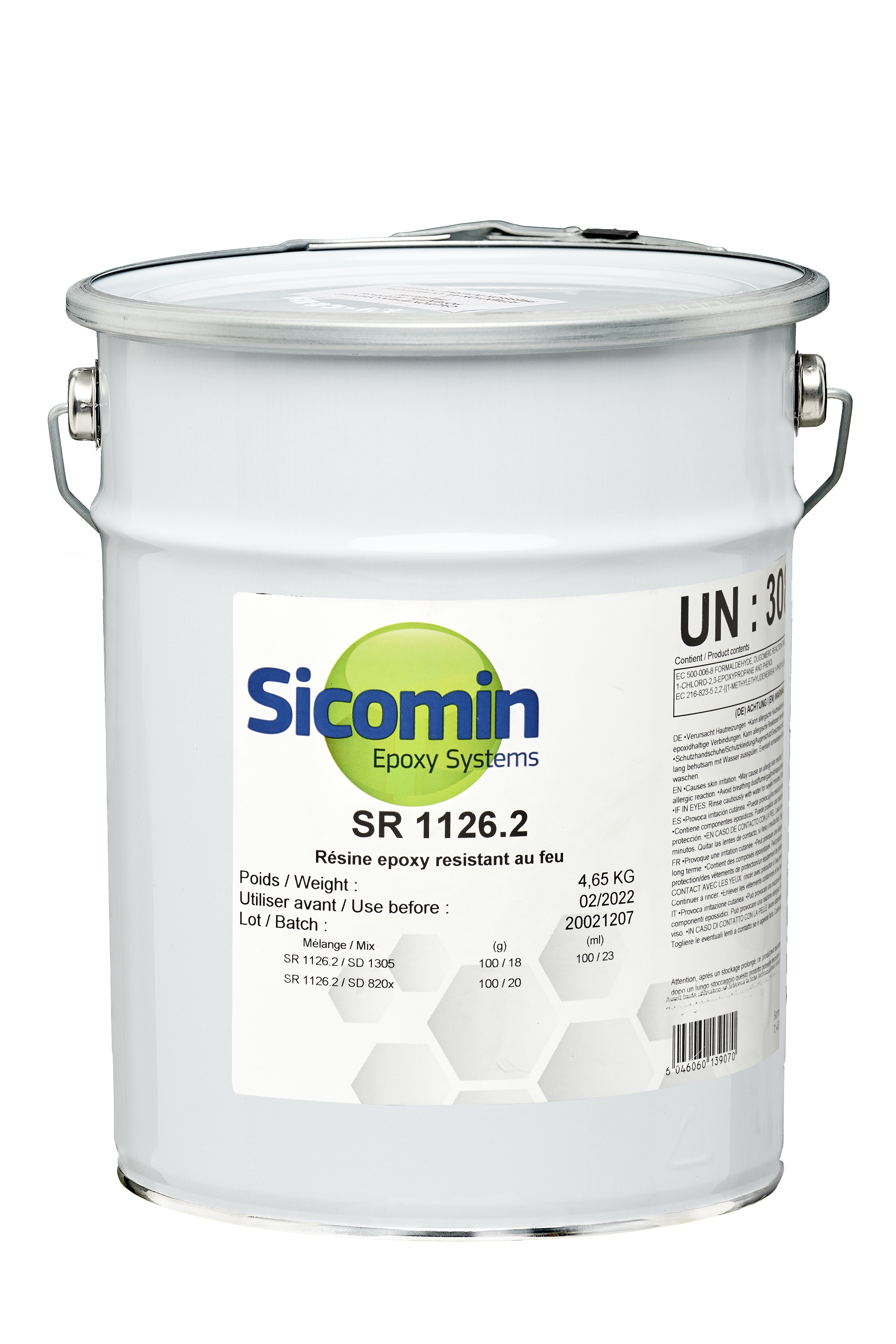 SICOMIN SR1126.2 Epoxidharz, 4,65 kg, Selbstverlöschendes System, halogenfrei
