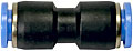 Schnellverbinder, gerade, für Schlauch / Rohre 10mm Aussendurchmesser