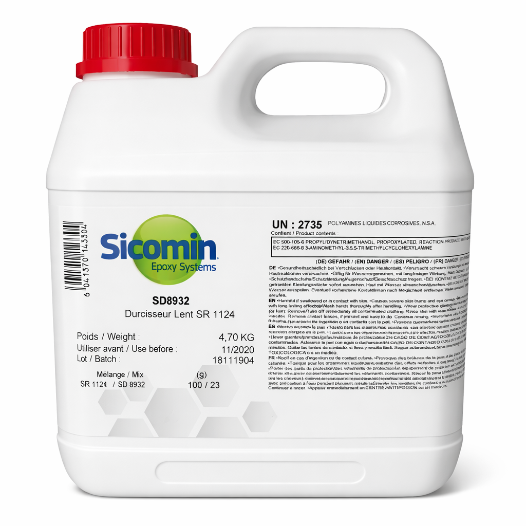 SICOMIN SD8932 Härter für SR1124, 4,70 kg, ultra speed (Topfzeit ca. 30 min)
