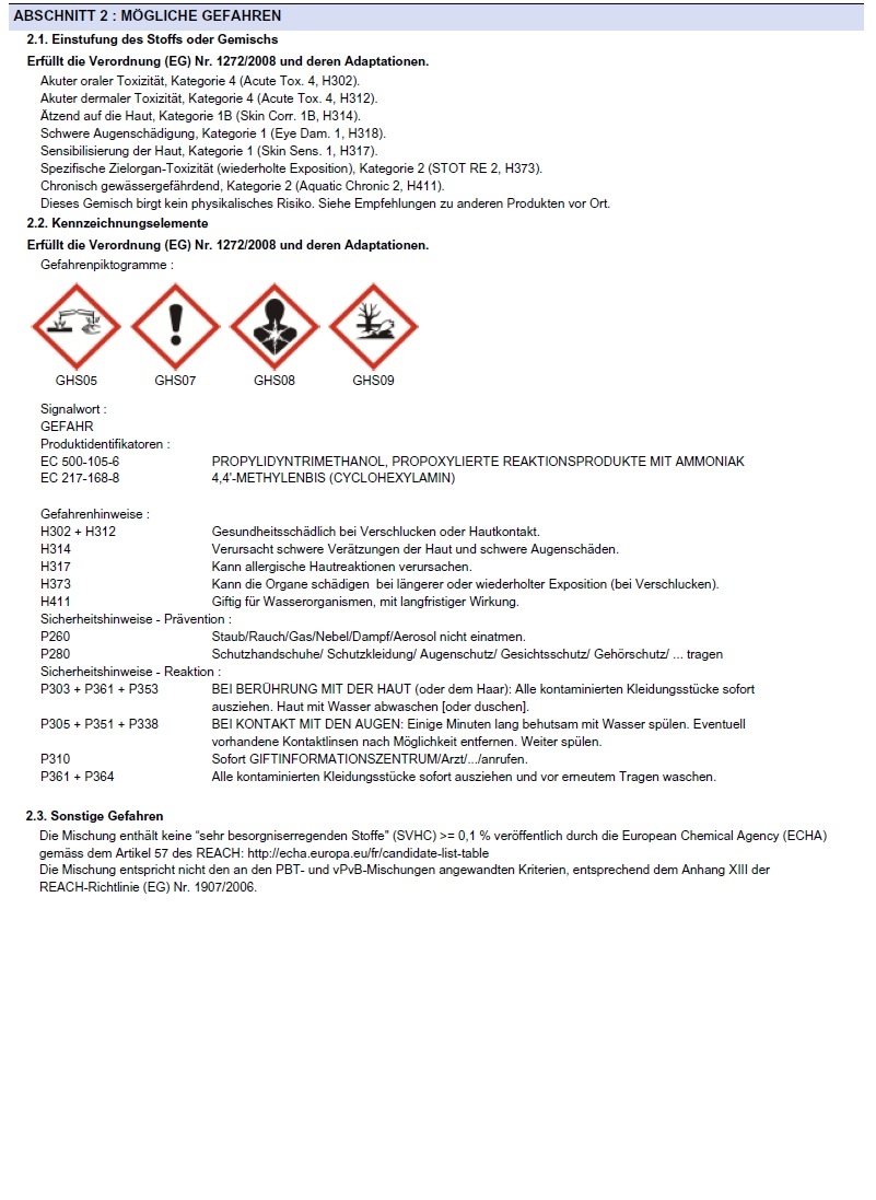 SICOMIN Schaumhärter DM12, 0,22 kg Härter für dickere Schaumsektionen