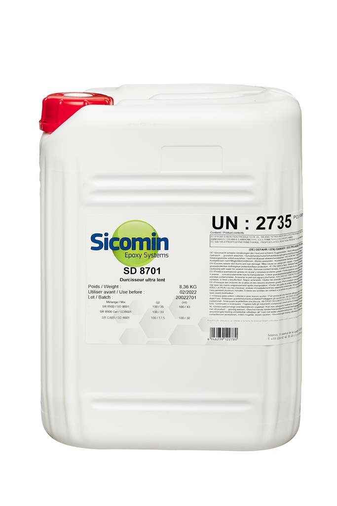 SICOMIN SD8701 Härter für SR8500, 8,36 kg, ultra slow (Topfzeit ca. 15 bis 16 h)