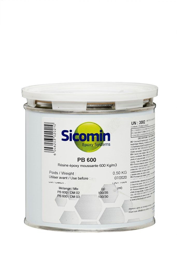 SICOMIN Epoxy Schaum PB600, Dichte ~600 kg/m³