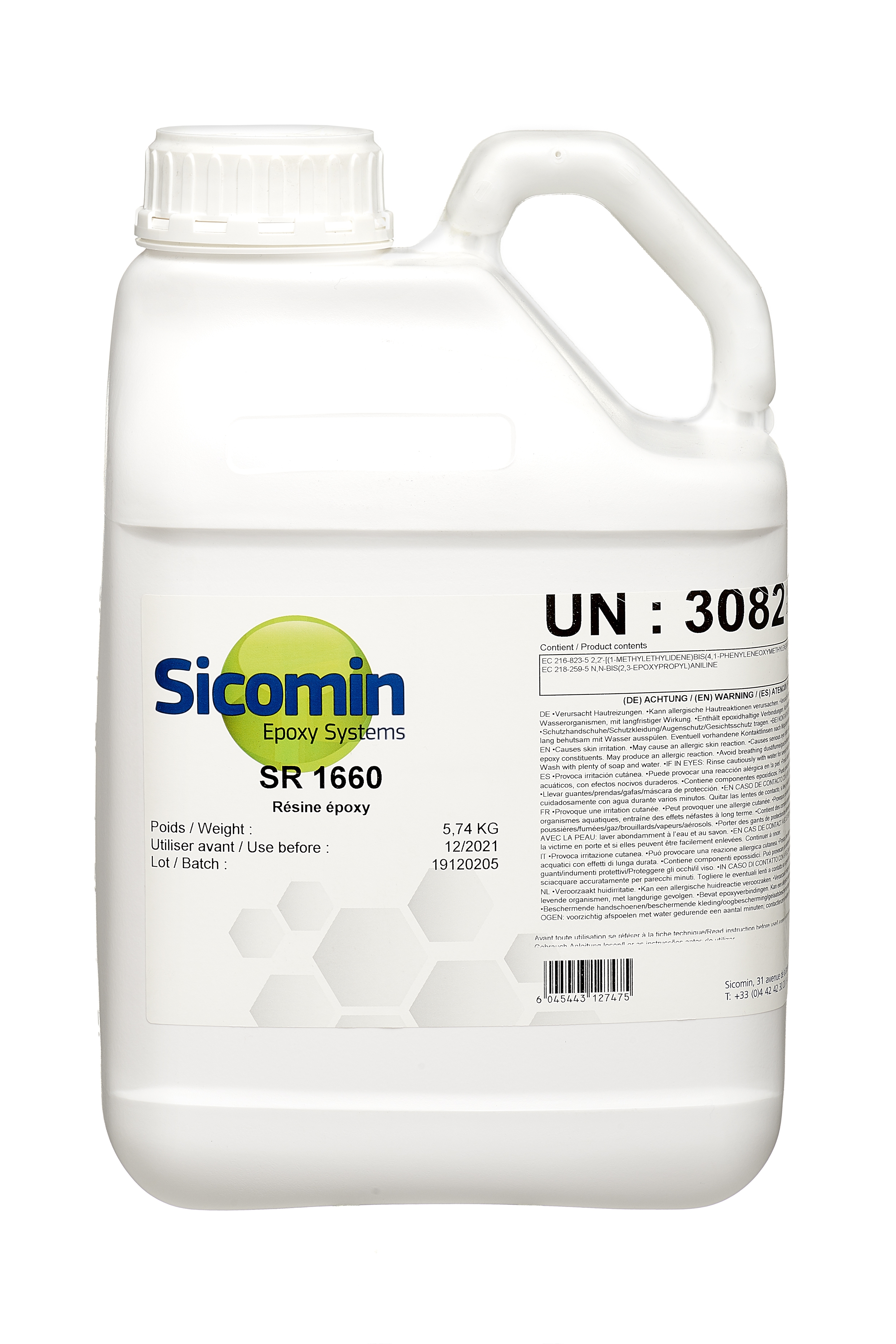 SICOMIN Epoxidharz SR1660, 5,74 kg, bis zu 150 °C wärmestabil