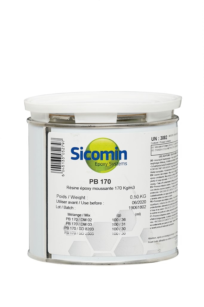 SICOMIN Epoxy Schaum PB170, Dichte ~170 kg/m³