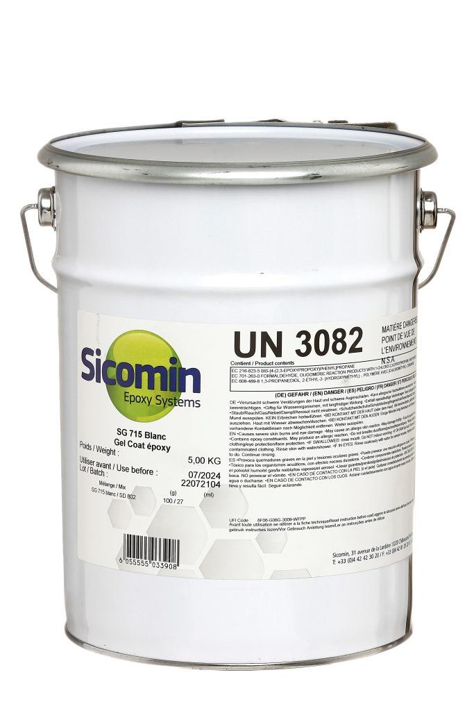SICOMIN SG 715, Epoxy Gelcoat, 5,00 kg, gute UV Stabilität, spritzbar Weiß