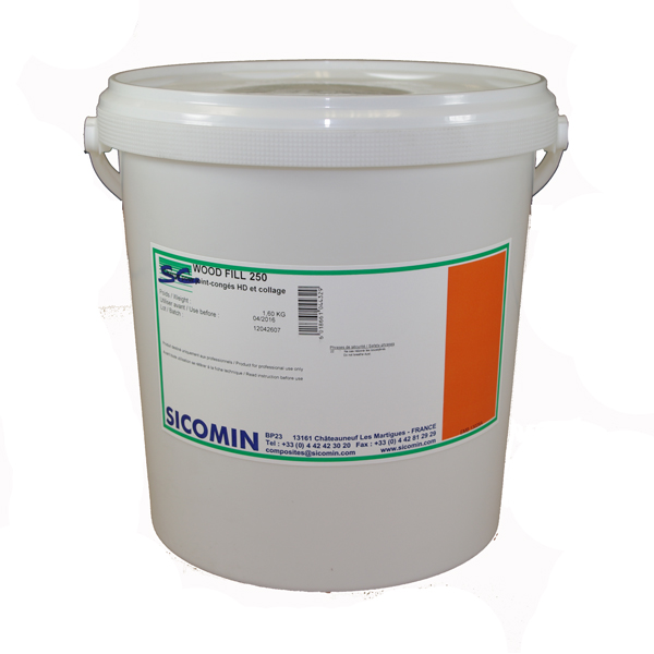 SICOMIN WoodFill 250 Füllstoff, 1,6 kg, künstlich, bräunlich, hochdicht