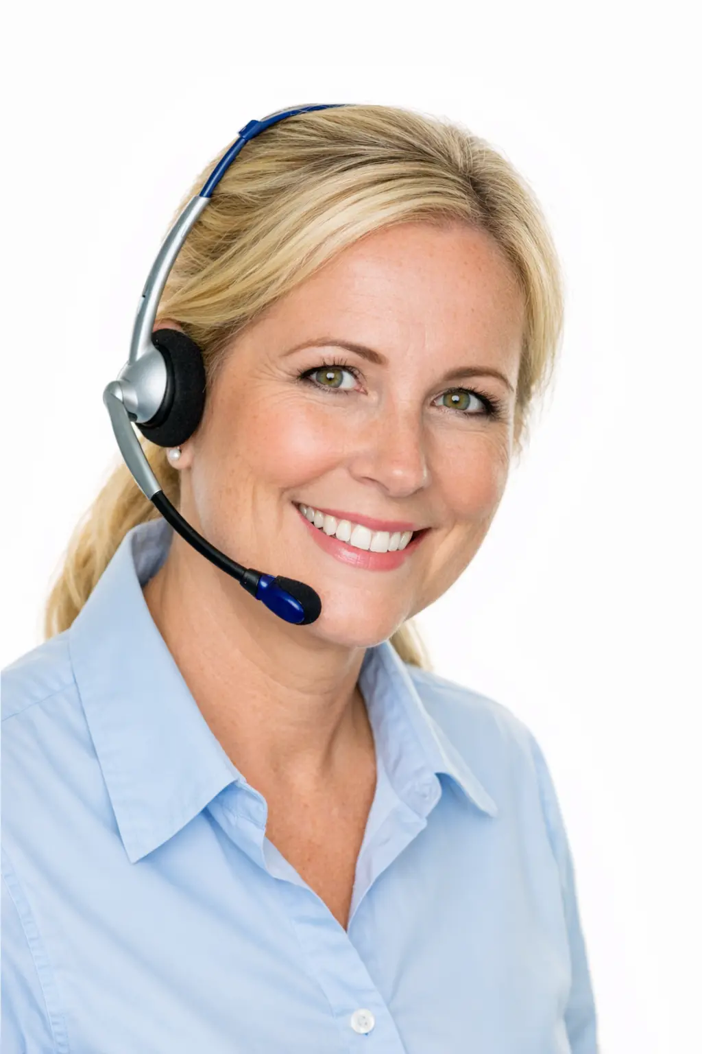 Beraterin mit Headset