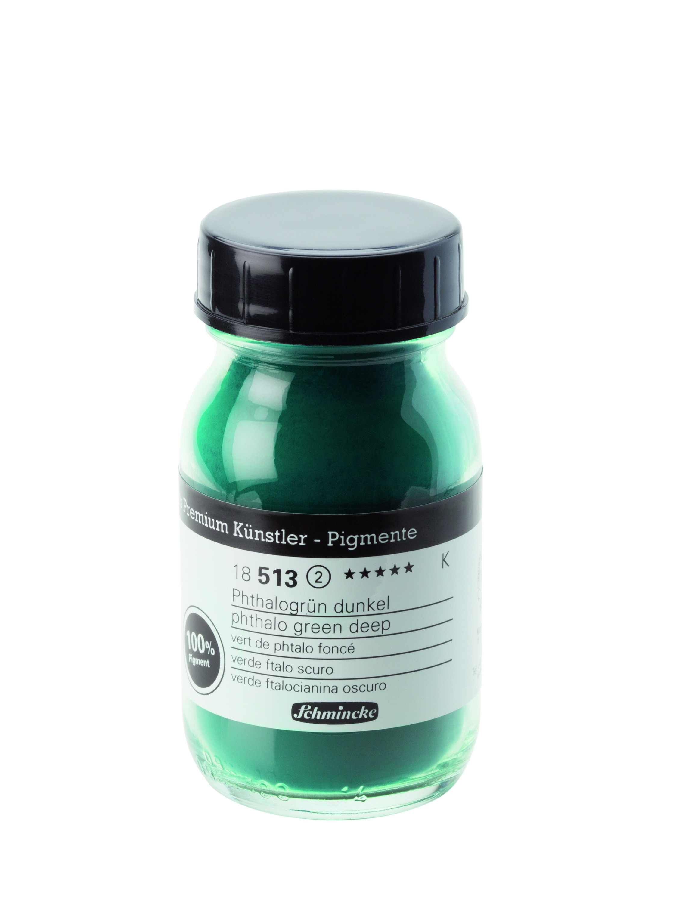 Schmincke Künstler-Pigmente, 100ml, höchste Lichtechtheit,  phtalogrün dunkel