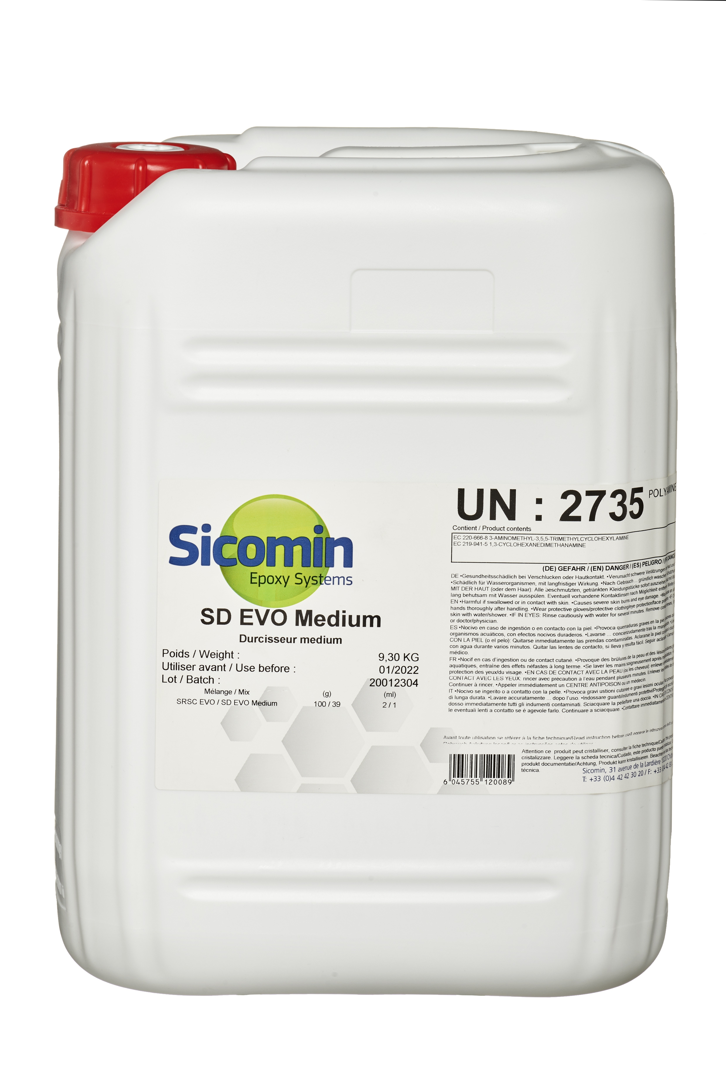SDSC_EVO_MEDIUM Härter für SRSC EVO, 9,30 kg, mittelschneller Härter