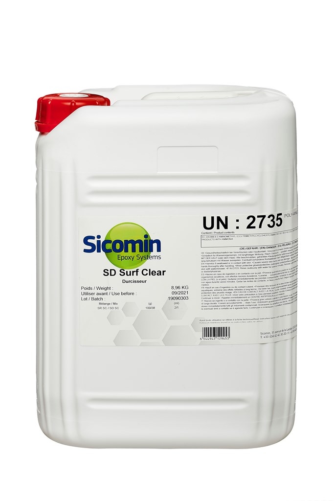 SICOMIN SD SC Härter für SR SC, 8,96kg, schneller Härter, Topfzeit ca. 20 min