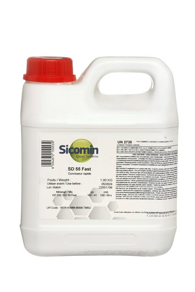 SICOMIN SD555 Härter für SR GreenPoxy550, 2,44 kg, Version "Schnell"