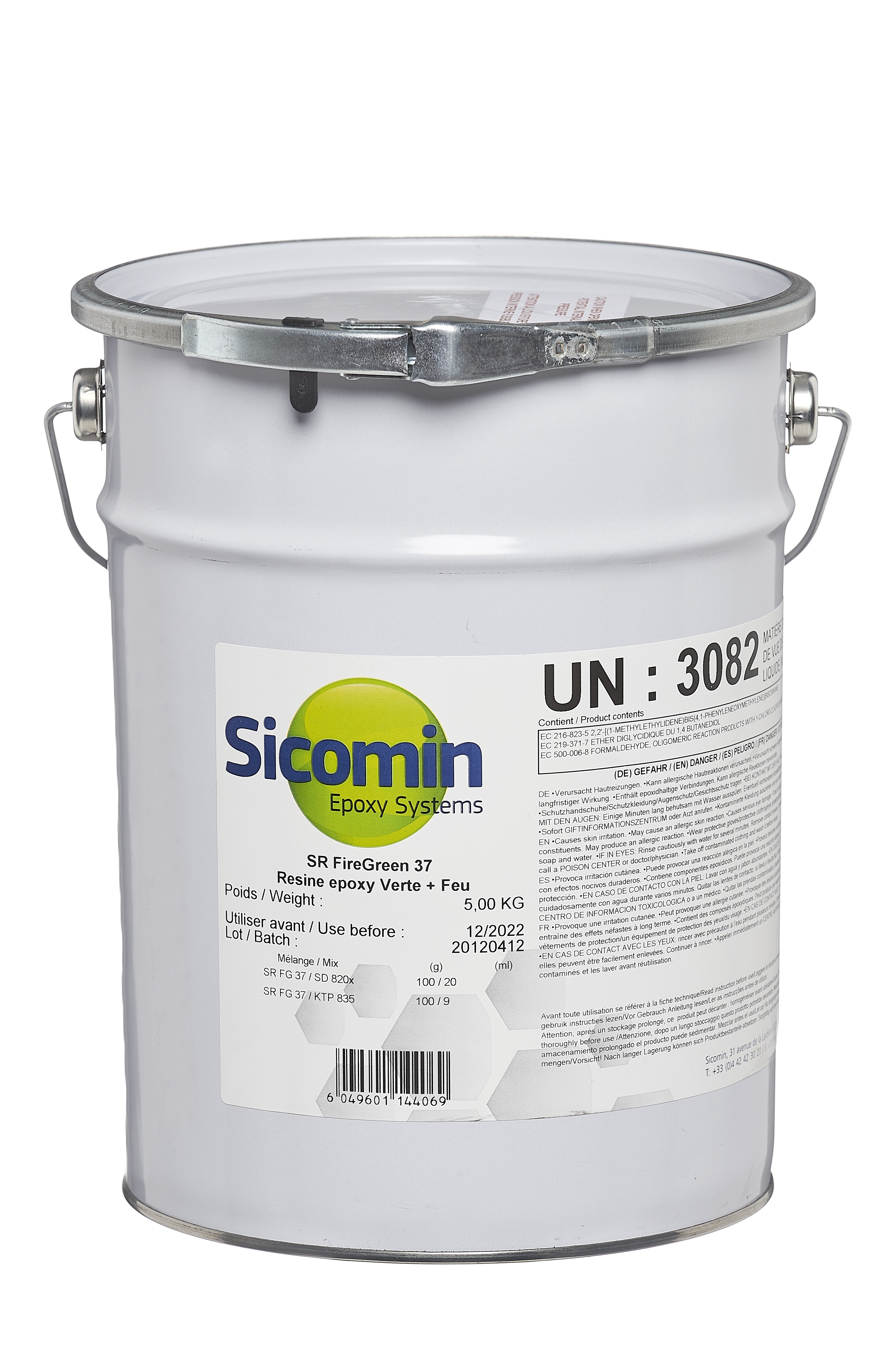 SICOMIN SR Firegreen 37, 5kg, selbstverlöschendes Harzsystem, halogenfrei