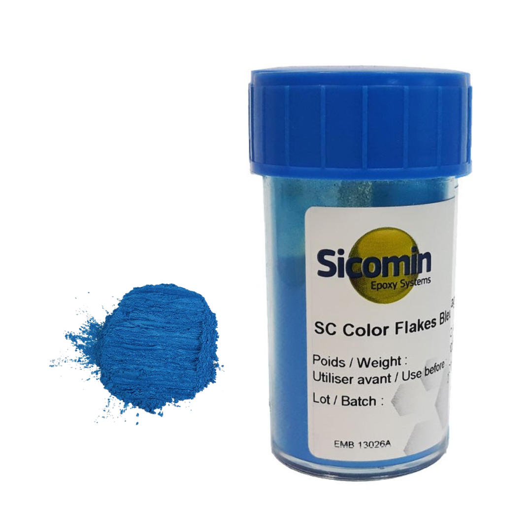 SICOMIN Color-Flakes, 0,02kg, dunkelblau, Glimmerpigmente mit hoher Reinheit