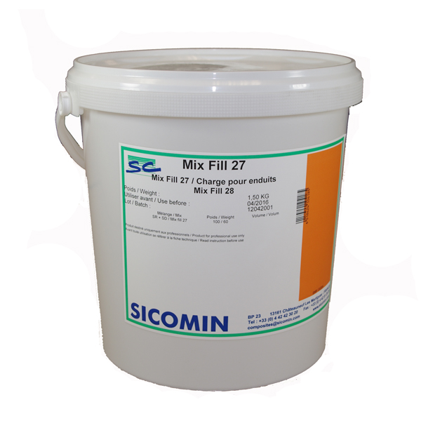 SICOMIN MixFill 27, Füllermischung,1,26 kg, für dicke Spachtelschichten