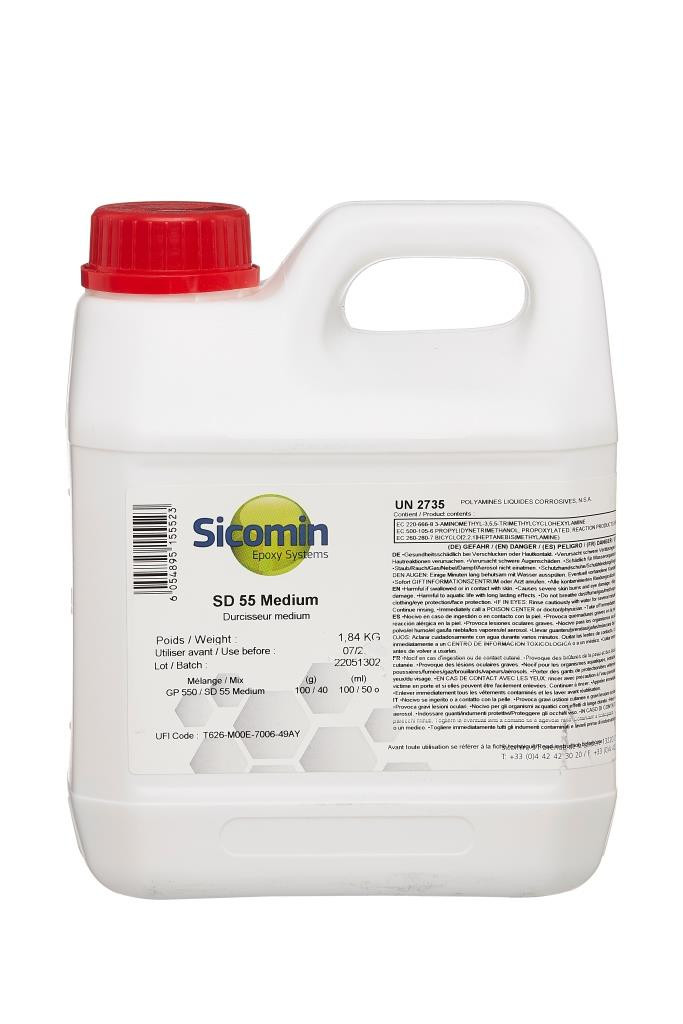 SICOMIN SD553 Härter für SR GreenPoxy550, 2,44 kg, Version "Medium"