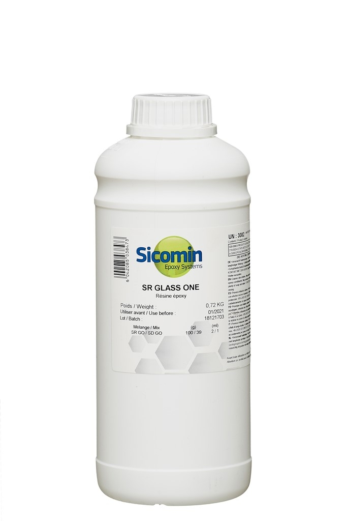 SICOMIN SR Glass One Epoxidharz, 0,72 kg, klares Harzsystem