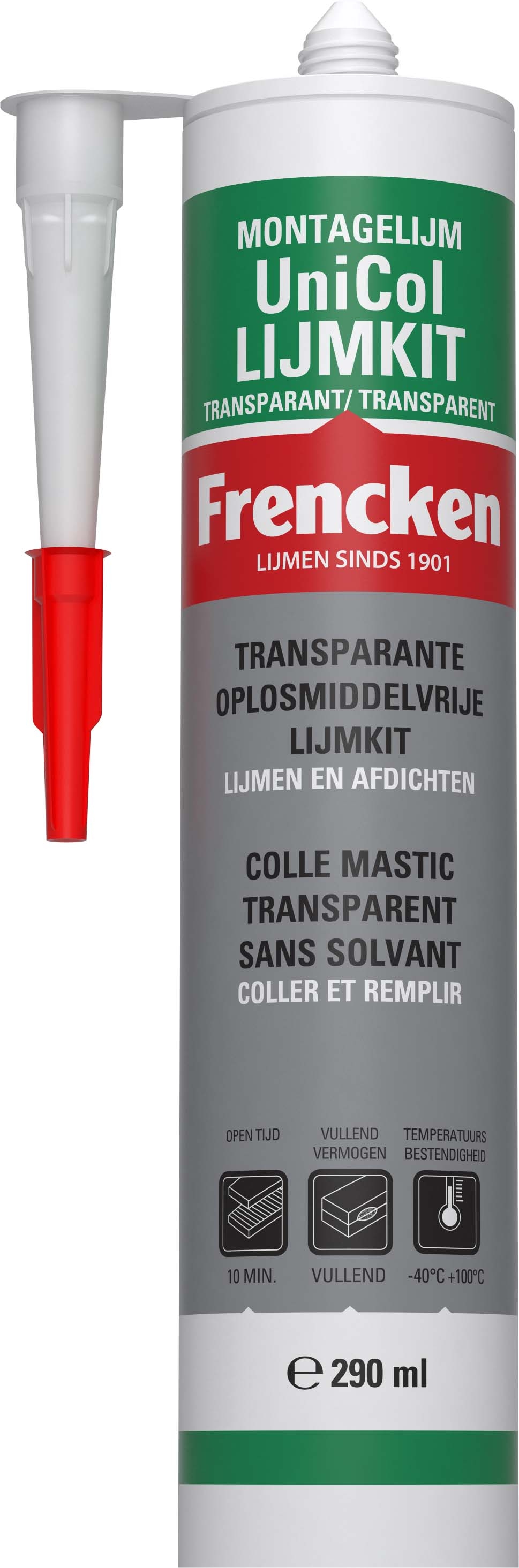 FRENCKEN FS125 Fast Tack, MS Polymer, transparent, 290ml Kartusche