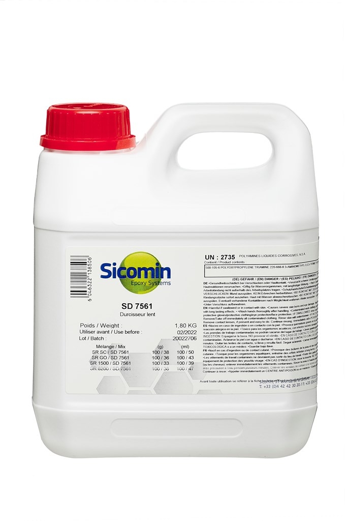 SICOMIN SD7561 Härter für Greenpoxy56, 1,8 kg, langsamer Härter,