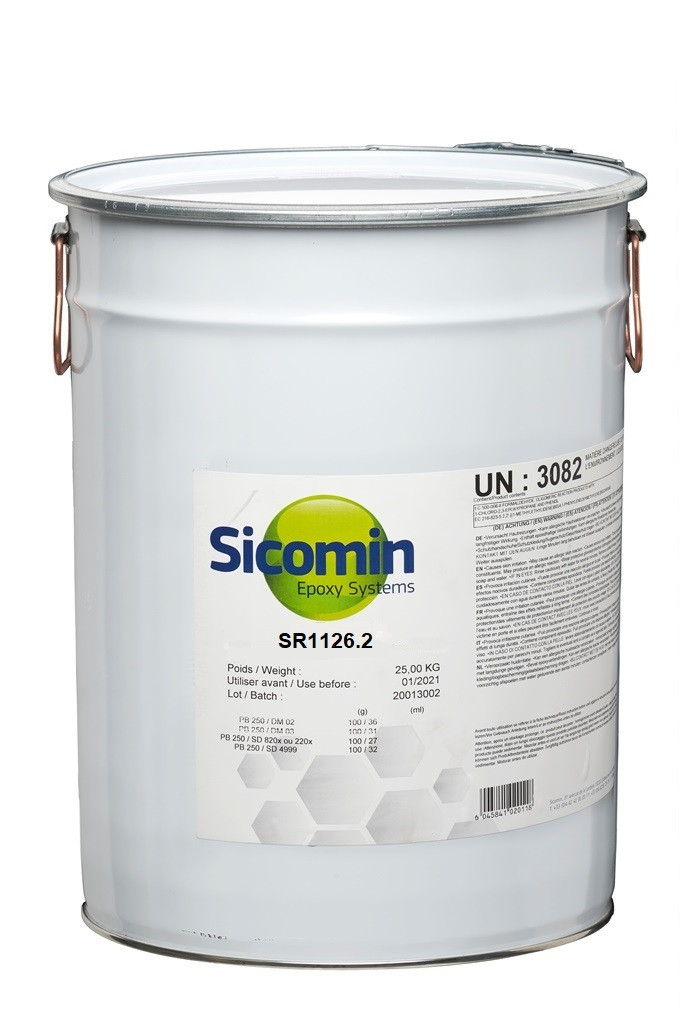 SICOMIN SR1126.2 Epoxidharz, 25 kg, Selbstverlöschendes System, halogenfrei